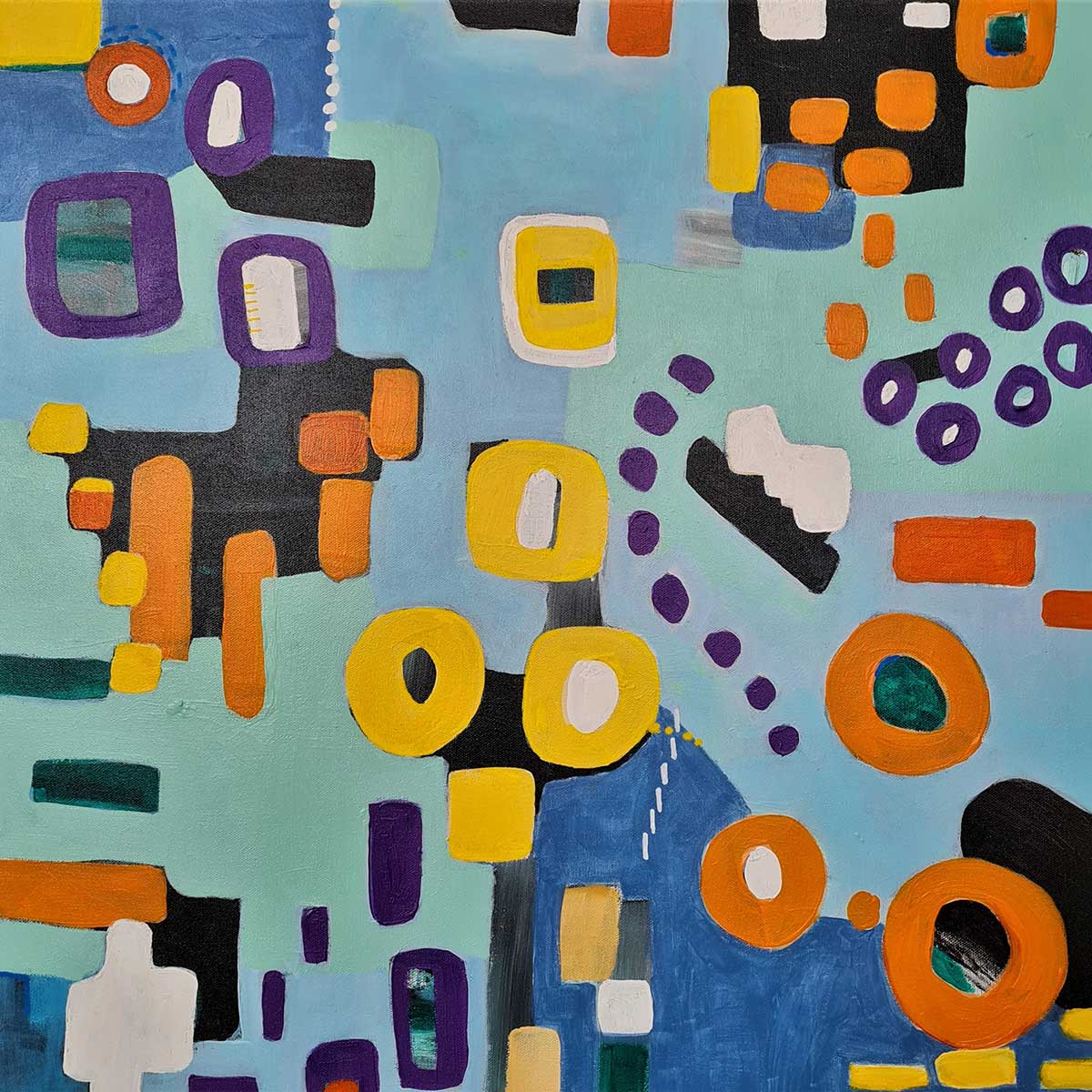 Amo La Vita #5 — AQuacchia_Amo_la_vita_n5_Acrylic_on_canvas_60x60cm_2022