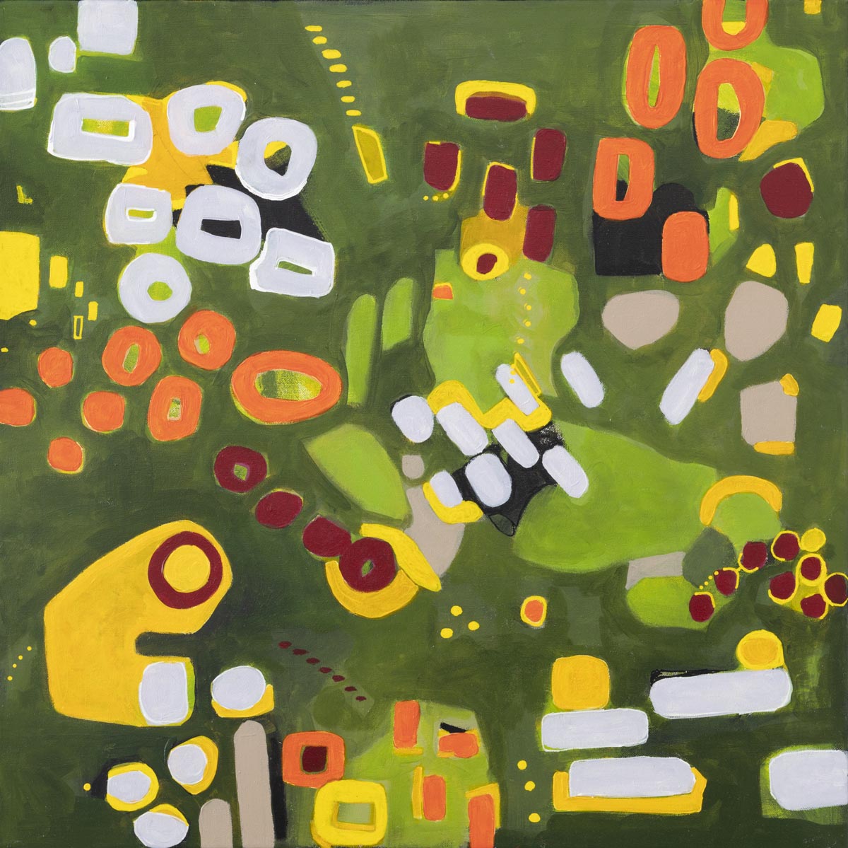 Composition #8 — Antonella_Quacchia_Composition_n8_Acrylic_on_canvas_70x70cm_2022